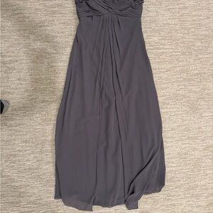 Gray Strapless Women's Evening Dress